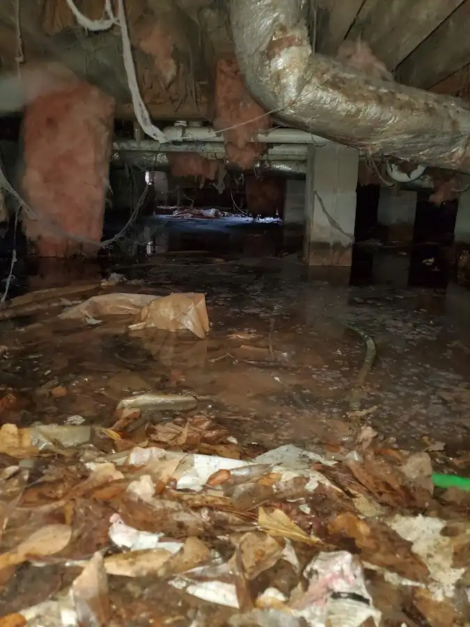 Crawl space flood assessment for Commercial Water Damage Restoration in Mentor