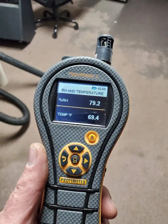 Moisture meter humidity assessment for Mold Remediation & Removal in Mentor